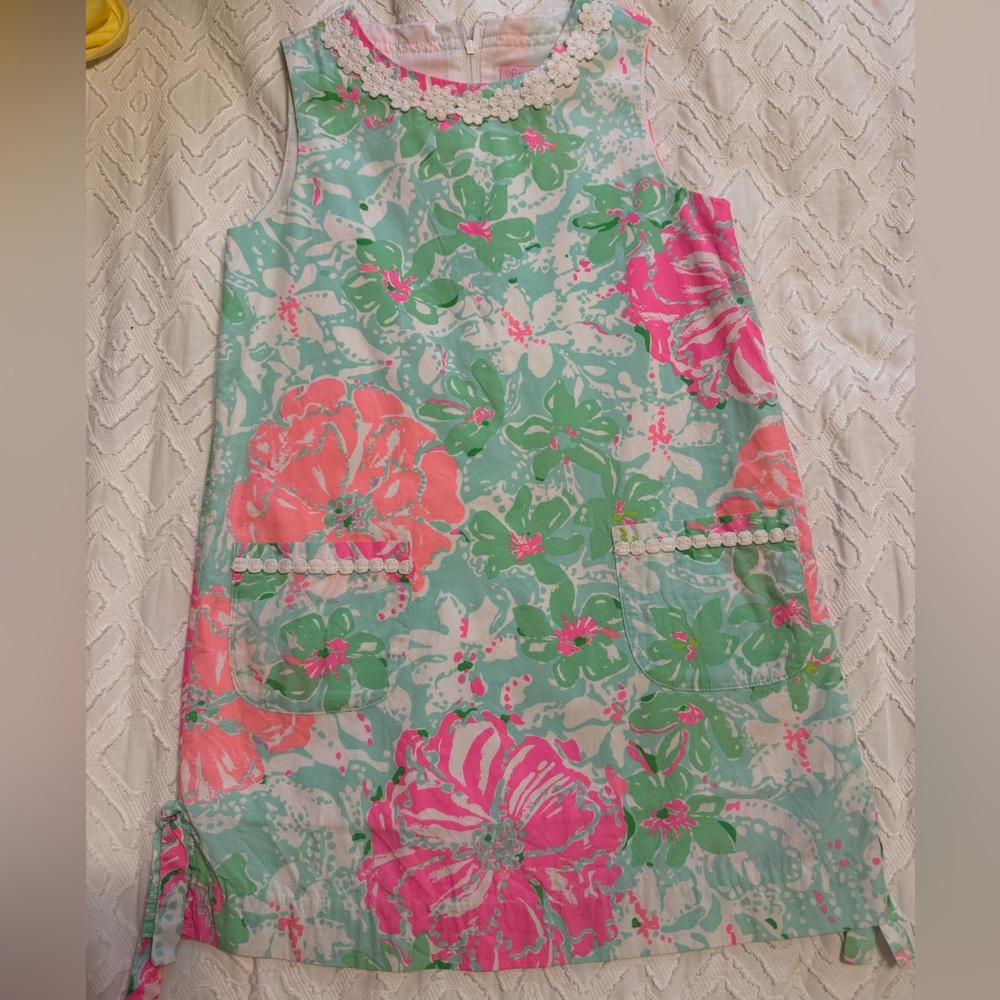 Lilly Pulitzer Pink and Green Floral Dress